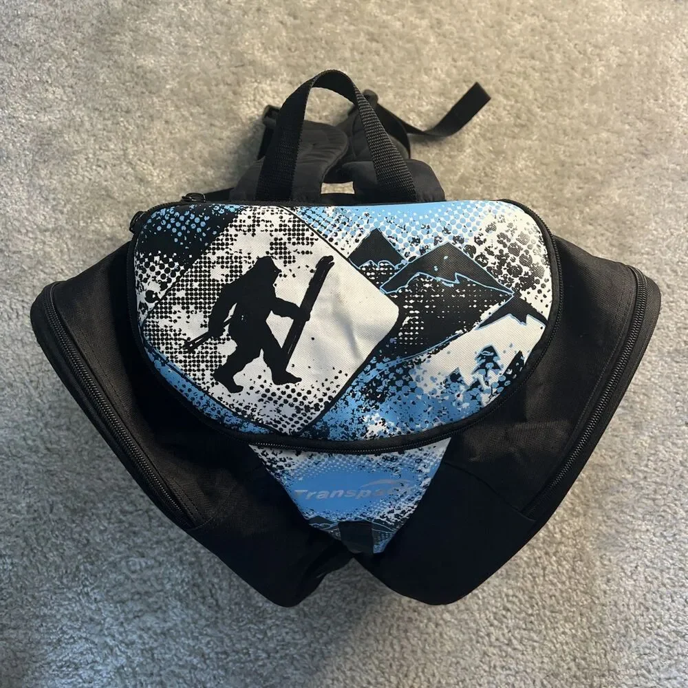Transpack Edge Jr. Boot Helmet Bag Blue Yeti Snow Ski & Boarders Water Resistant
